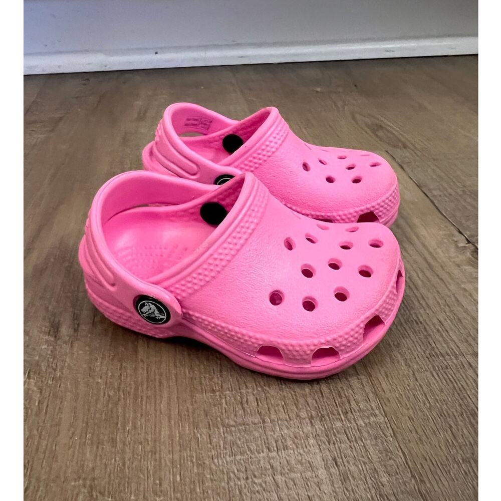 Crocs Pink Baby Classic Clogs